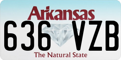 AR license plate 636VZB
