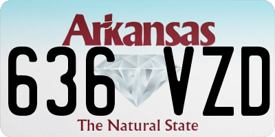 AR license plate 636VZD