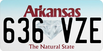 AR license plate 636VZE