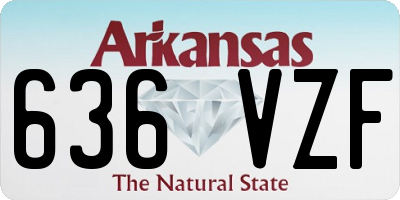 AR license plate 636VZF