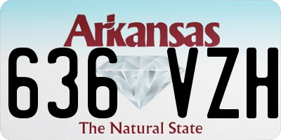 AR license plate 636VZH