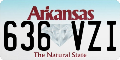 AR license plate 636VZI