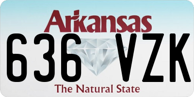AR license plate 636VZK