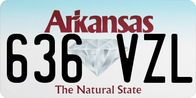 AR license plate 636VZL