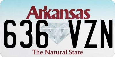 AR license plate 636VZN