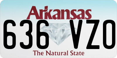 AR license plate 636VZO