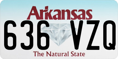 AR license plate 636VZQ