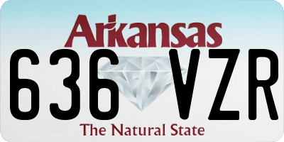 AR license plate 636VZR