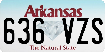AR license plate 636VZS