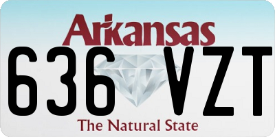 AR license plate 636VZT