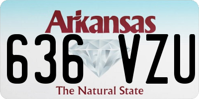 AR license plate 636VZU