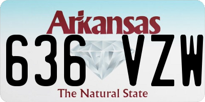 AR license plate 636VZW