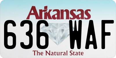 AR license plate 636WAF