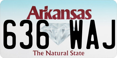 AR license plate 636WAJ