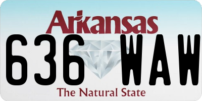 AR license plate 636WAW