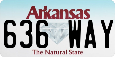 AR license plate 636WAY