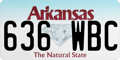 AR license plate 636WBC