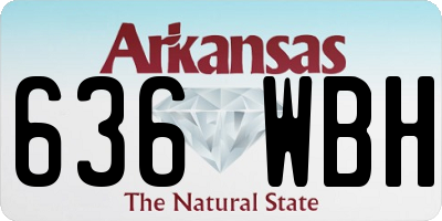 AR license plate 636WBH