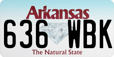 AR license plate 636WBK