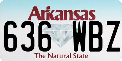 AR license plate 636WBZ