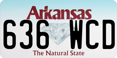 AR license plate 636WCD