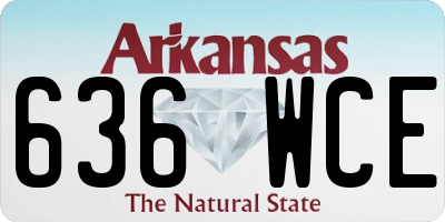 AR license plate 636WCE