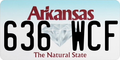 AR license plate 636WCF