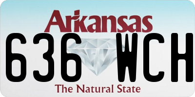 AR license plate 636WCH