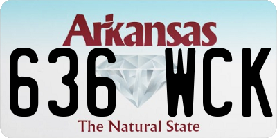 AR license plate 636WCK