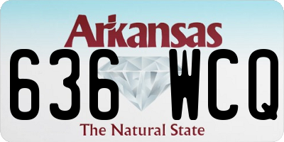 AR license plate 636WCQ
