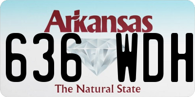 AR license plate 636WDH