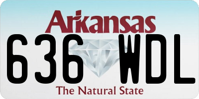 AR license plate 636WDL