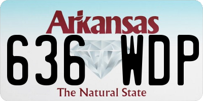 AR license plate 636WDP