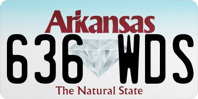 AR license plate 636WDS