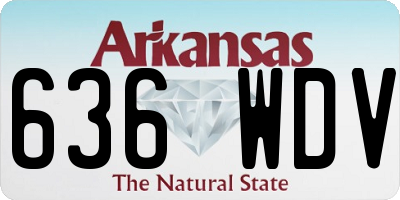 AR license plate 636WDV