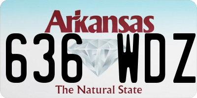 AR license plate 636WDZ