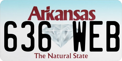 AR license plate 636WEB