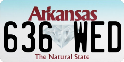 AR license plate 636WED