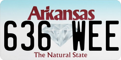AR license plate 636WEE