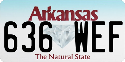 AR license plate 636WEF