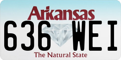 AR license plate 636WEI
