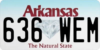 AR license plate 636WEM