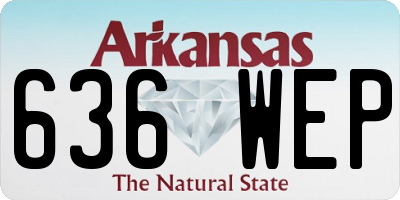 AR license plate 636WEP
