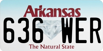 AR license plate 636WER