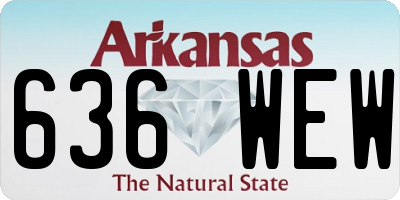 AR license plate 636WEW