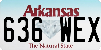 AR license plate 636WEX