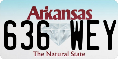 AR license plate 636WEY