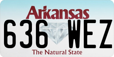 AR license plate 636WEZ