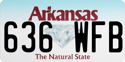 AR license plate 636WFB