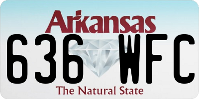 AR license plate 636WFC